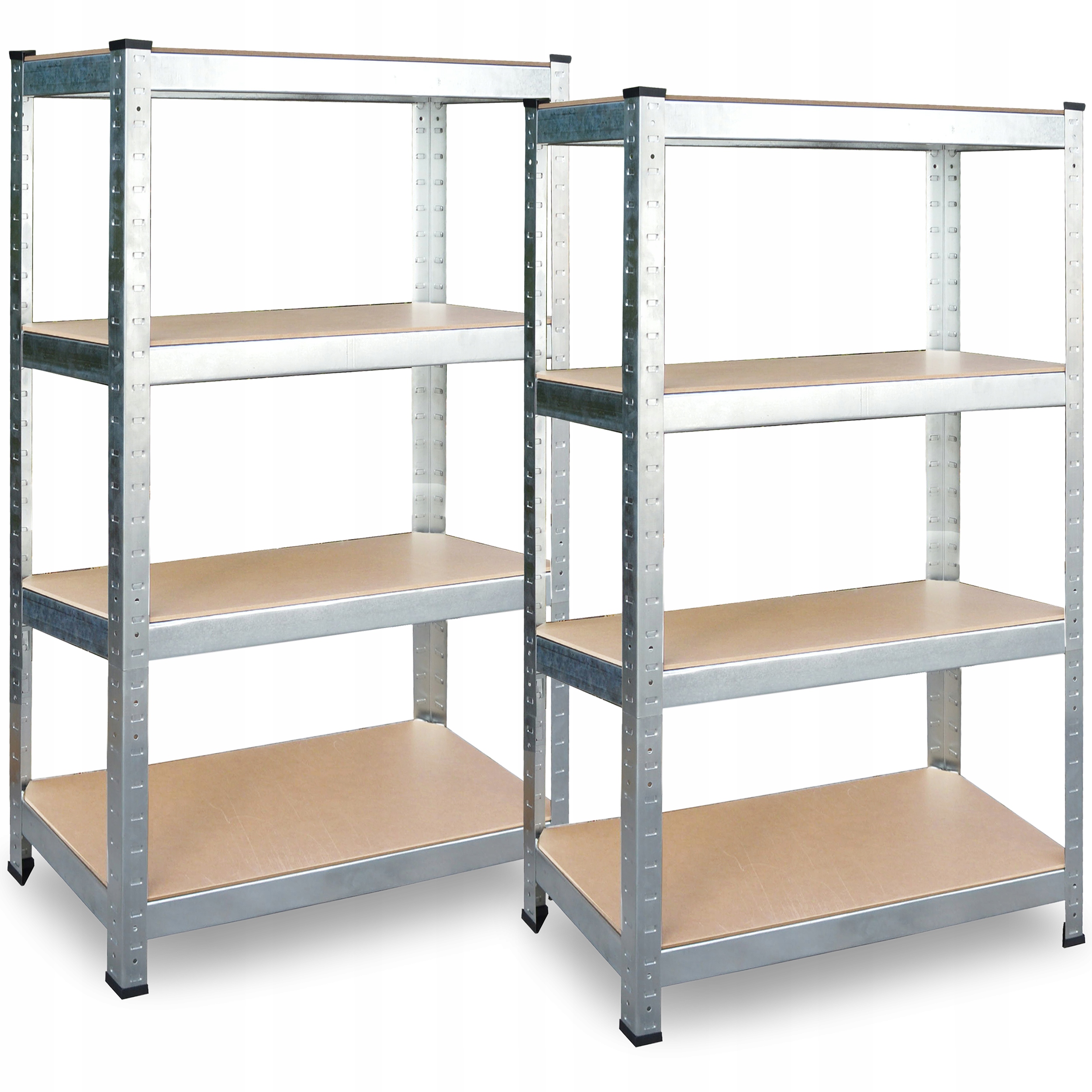 Kovový Skladový Regál Pro Garáž Sklepů Set 2x 174x80x40 cm Do 600 Kg