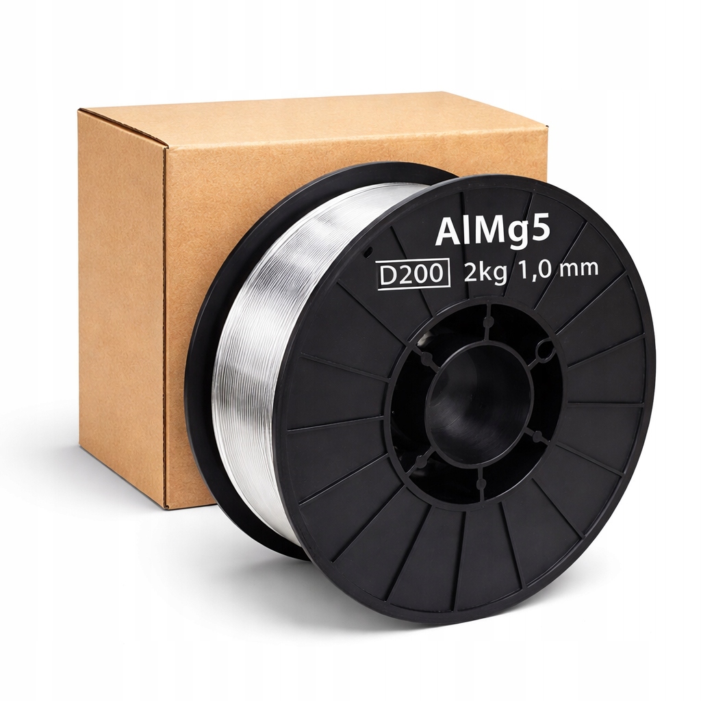 Drut spawalniczy AlMg5 ER5356 Mig 1,0 mm 2 kg szpula D200 Drut