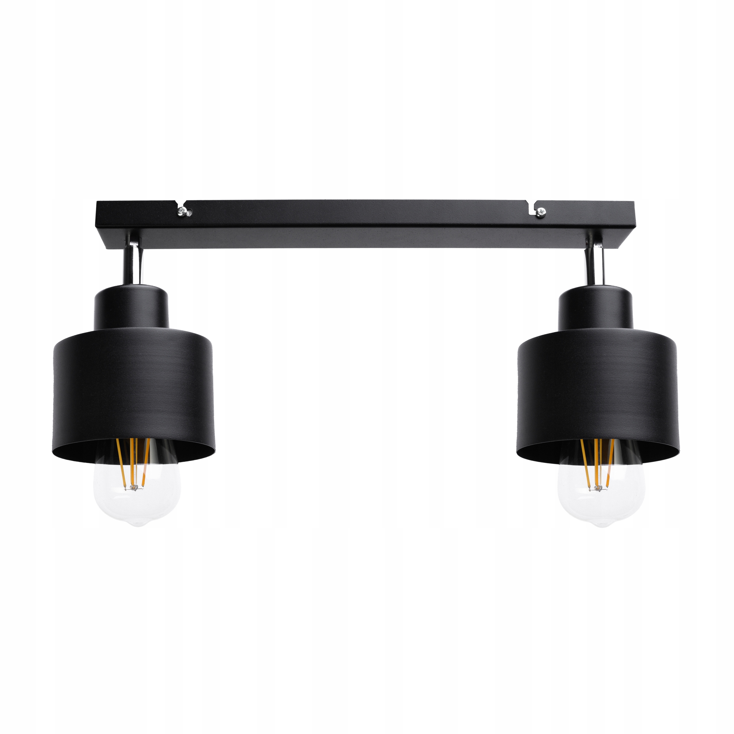 

Lampa Wisząca Sufitowa Belka Kubek Czarny 2xE27