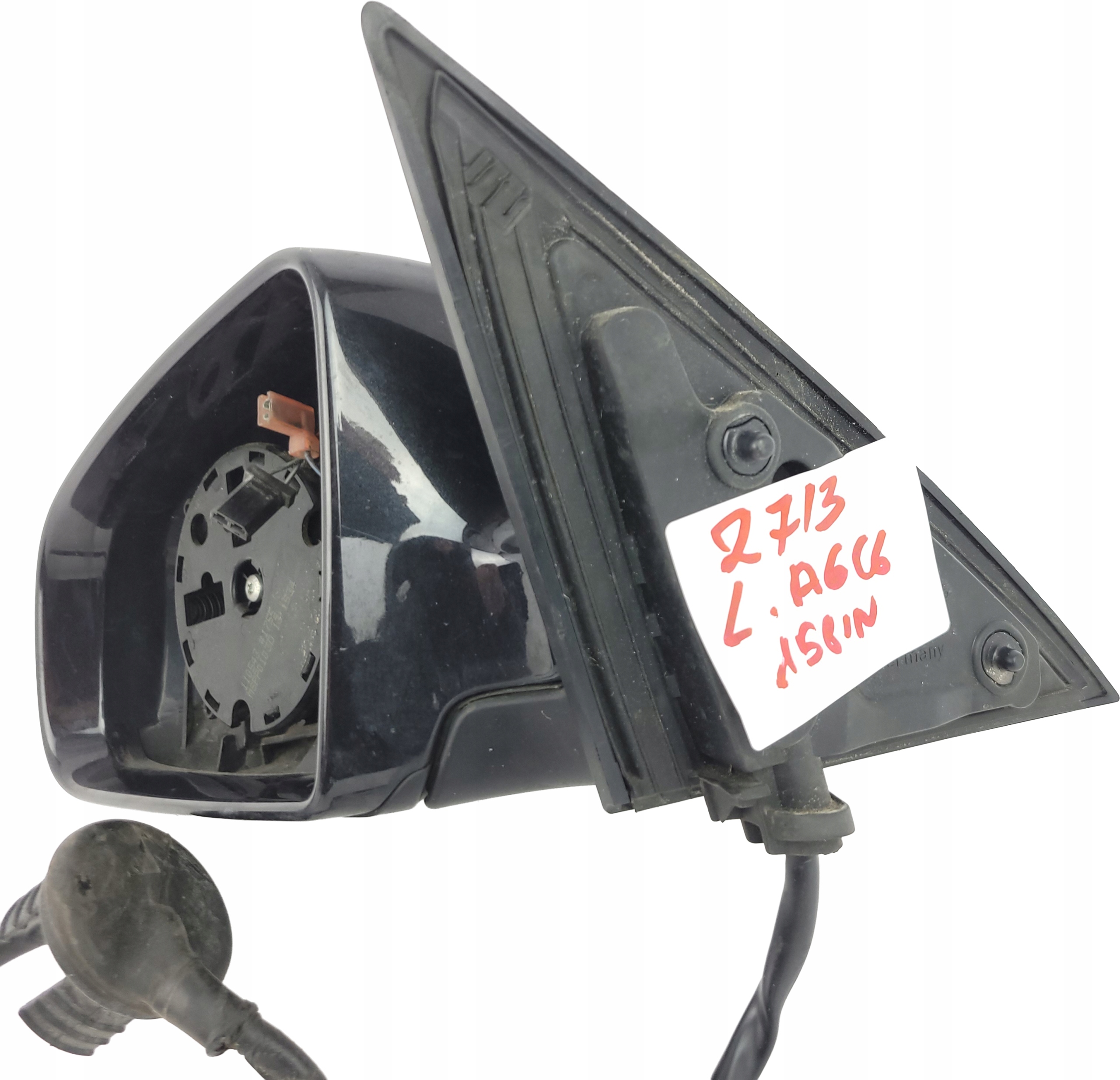 AUDI A6 C6 mirror left 15 PIN PAMIEC EUROPA black,