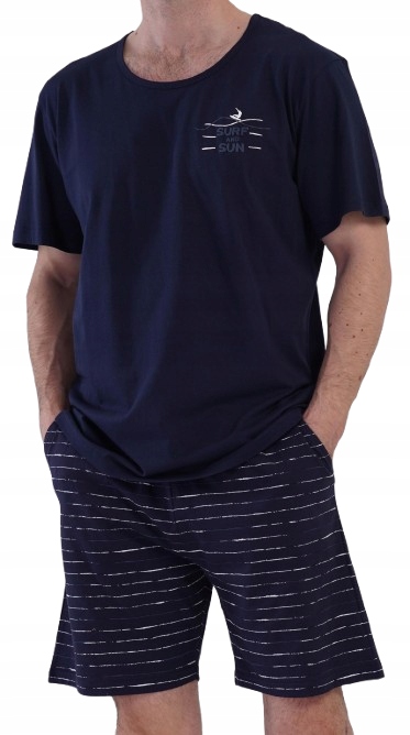 Klasické Pánské Tmavě Modré Surfové A Sun Surfové Pyžamo Pro Surfařexxl