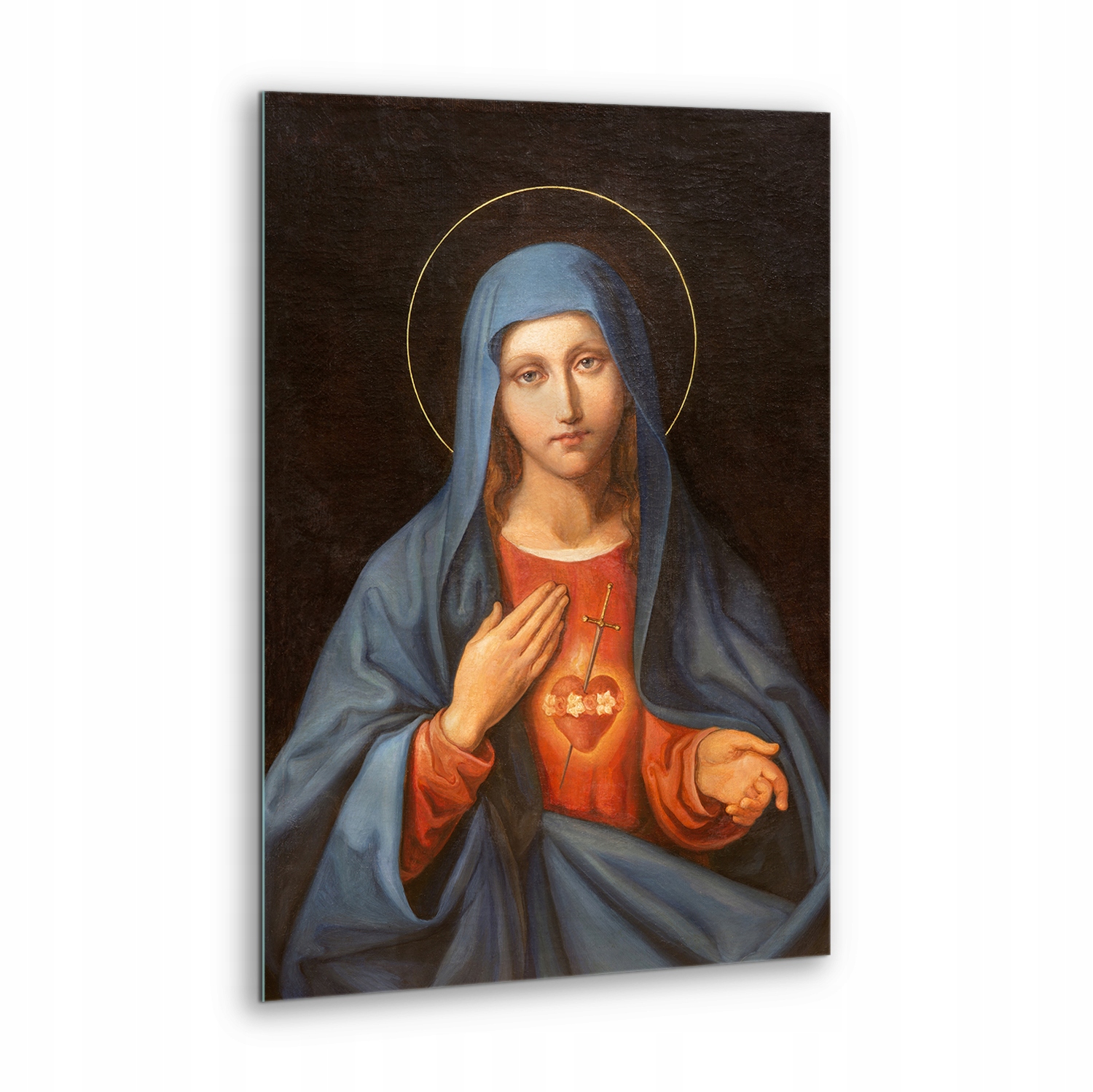 Foto Nástěnný obraz na skle Srdce Panny Marie