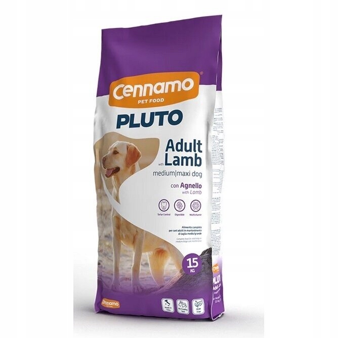 Pluto Dog Adult Medium Maxi Lamb 15KG * Cennamo *