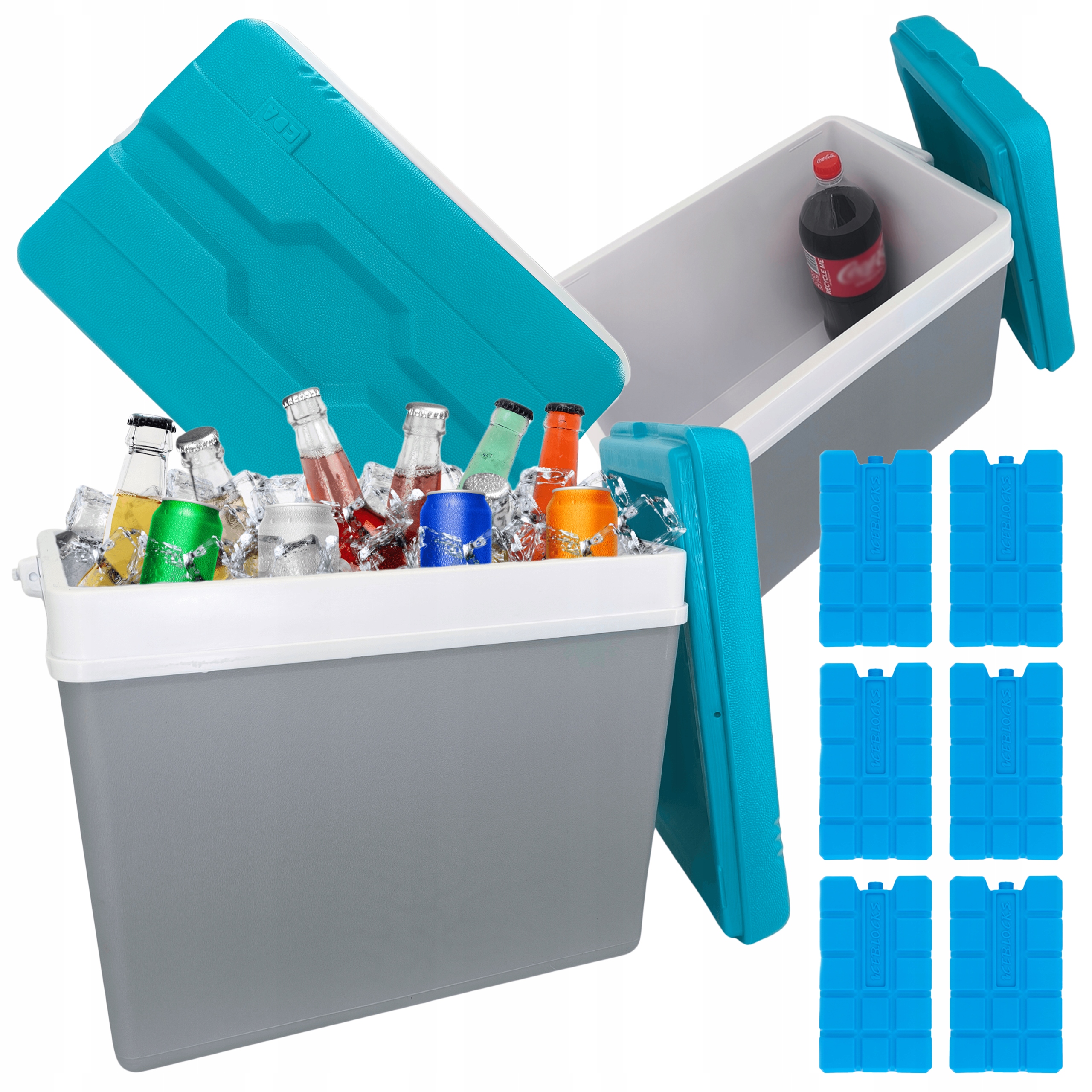 Turistická Chladnička Automobilová 35 L 6 Přenosných Chladicích Vložek Eda