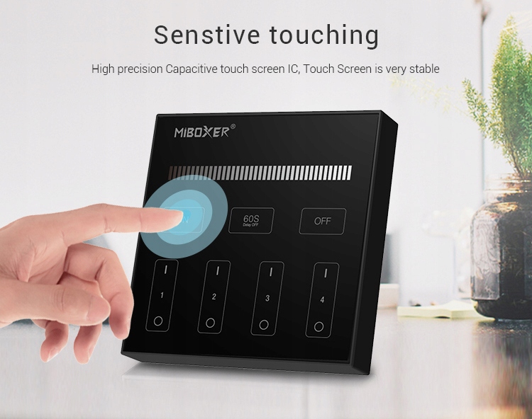 STEROWNIK LED PANEL NAŚCIENNY PILOT B1 CZARNY DO LED MONO MiLIGHT MiBOXER Typ pilot