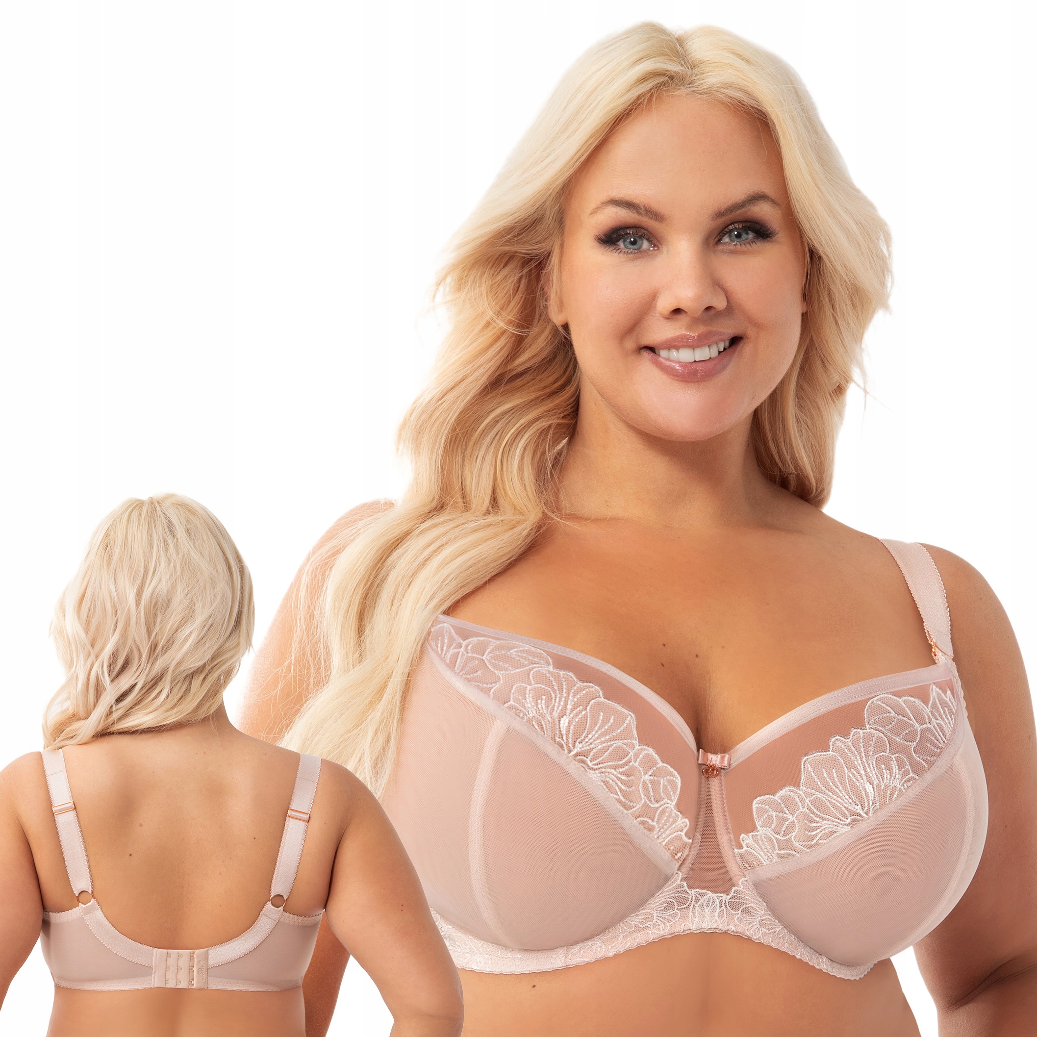 Gorsenia K902 Daniela béžová krajka Měkká podprsenka Soft 90G
