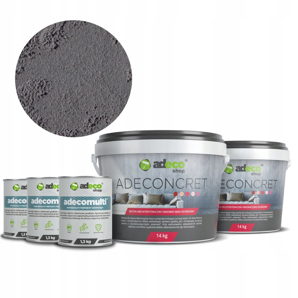 

Beton dekoracyjny Steel Marengo zestaw na 17m²