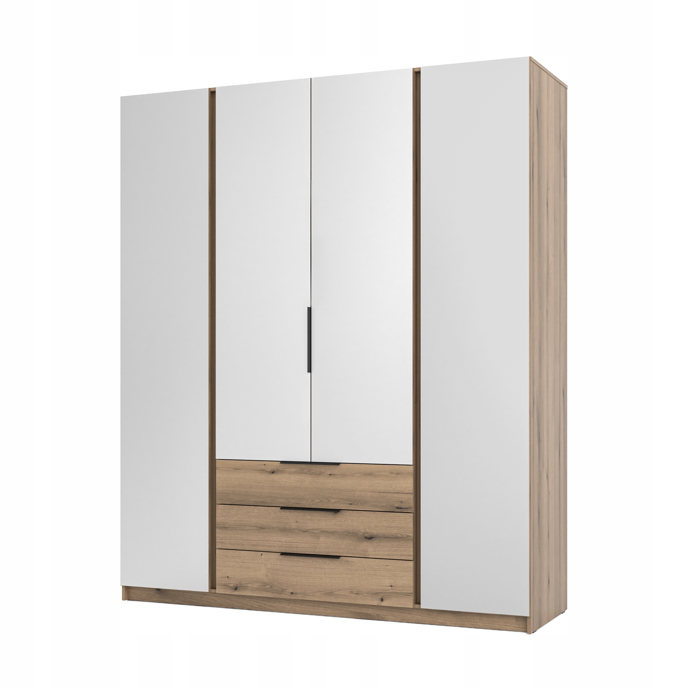 Moderní Elegantní velká prostorná Skříň Maja 4 Zrcadlo 3S Dveře Zásuvky
