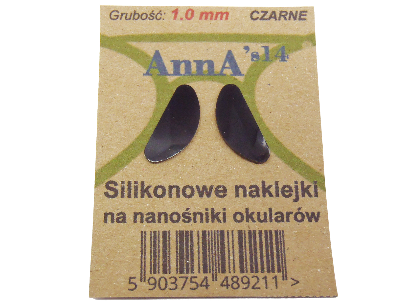 

Czarne Silikonowe Naklejki Na Noski Okularów 1 mm