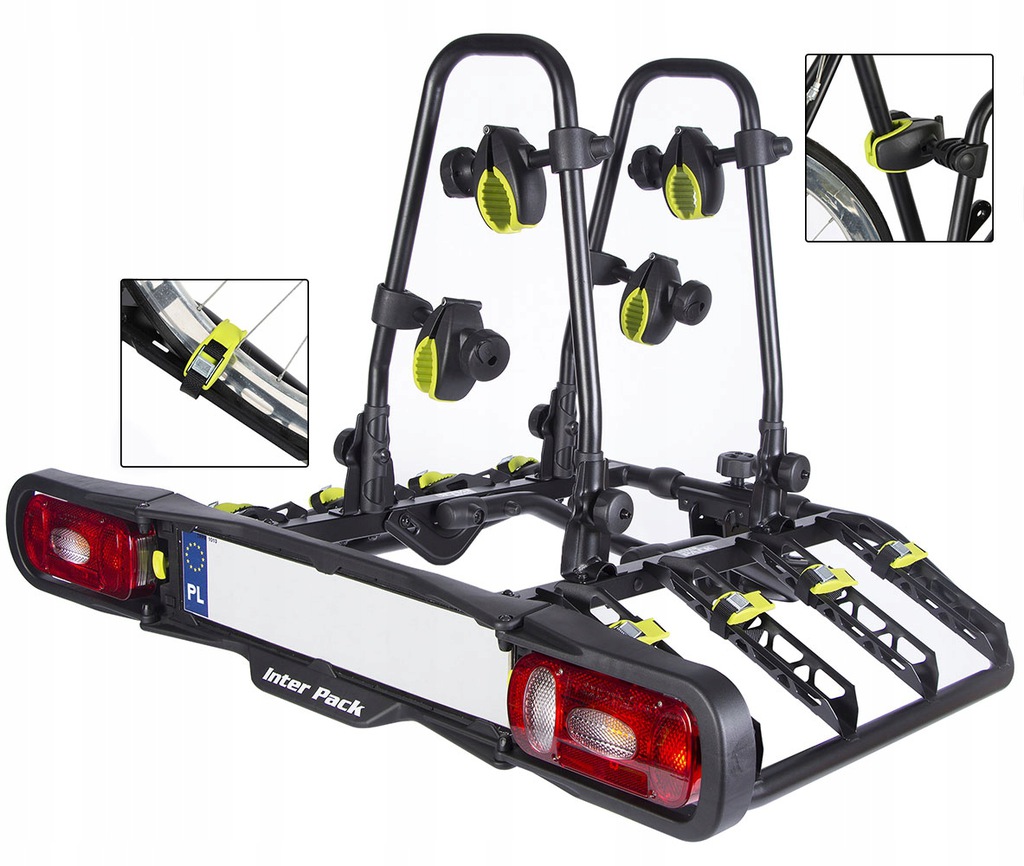 BAGAŻNIK PLATFORMA UCHWYT DO PRZEWOZU 4 ROWERÓW INTER PACK QUATTRO UCHYLANY Producent Inter Pack