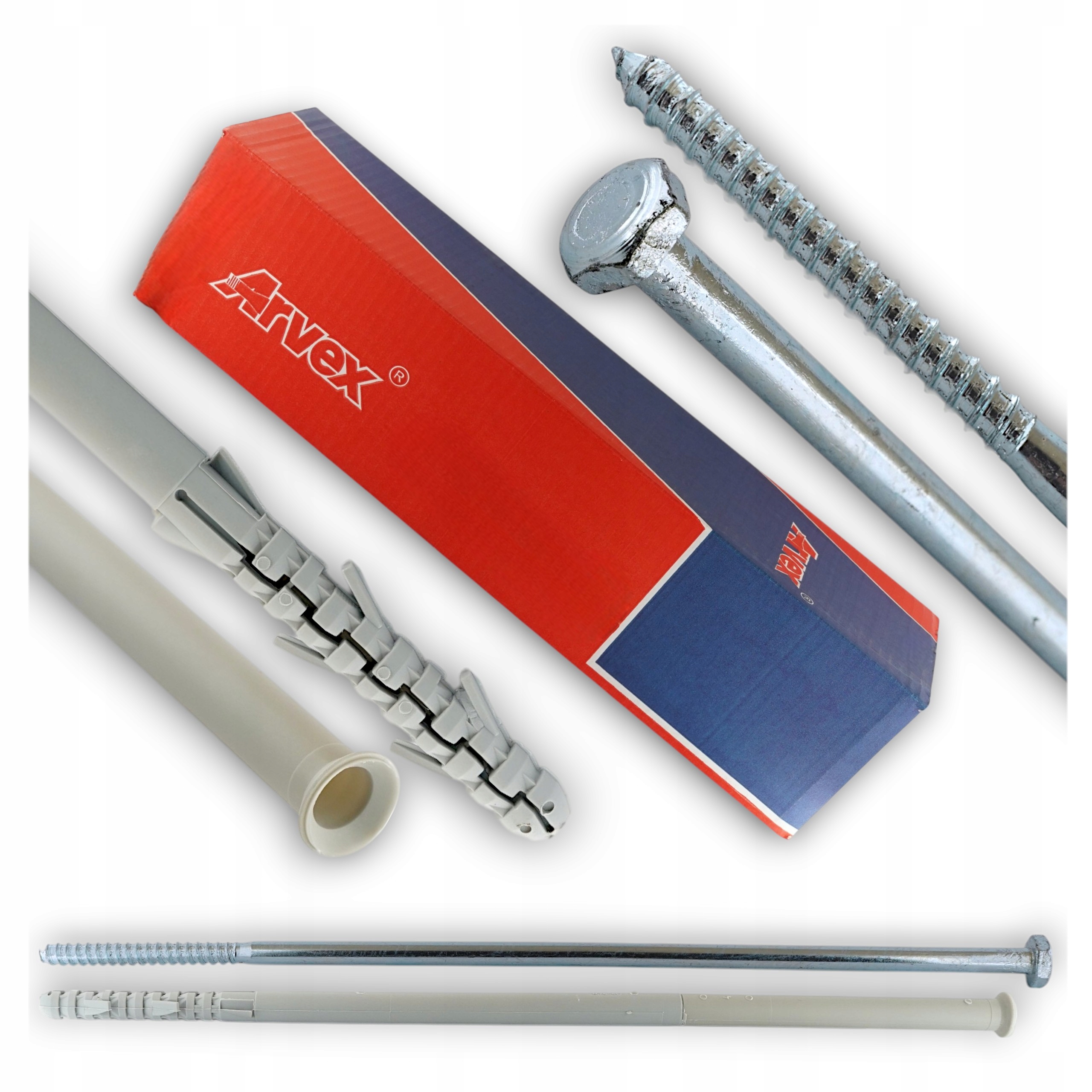 Kołki Rozporowe 16x400 Dyble Ramowe Długie 20 Sztuk Arl Do Betonu Klucz 19-Zdjęcie-0