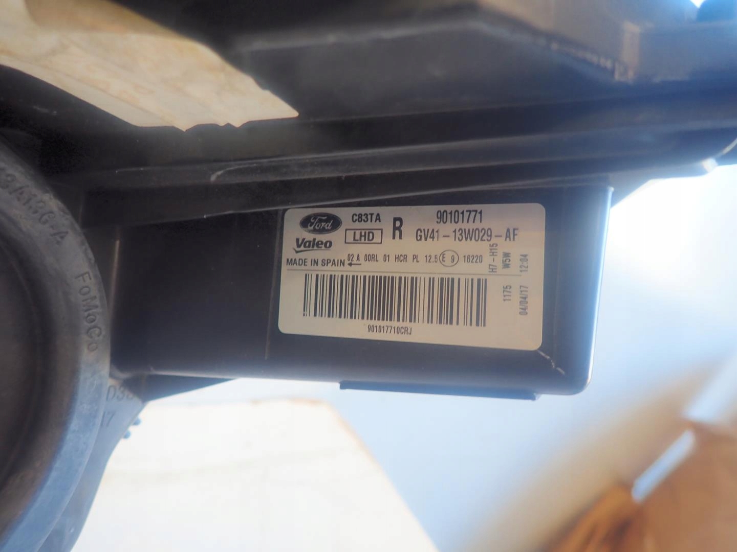 light front right FORD KUGA MK2 LIFT 2016