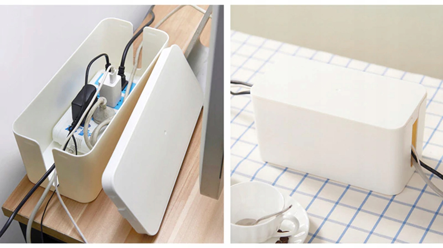 Duży pojemnik pudełko organizer na kable listwy Model box