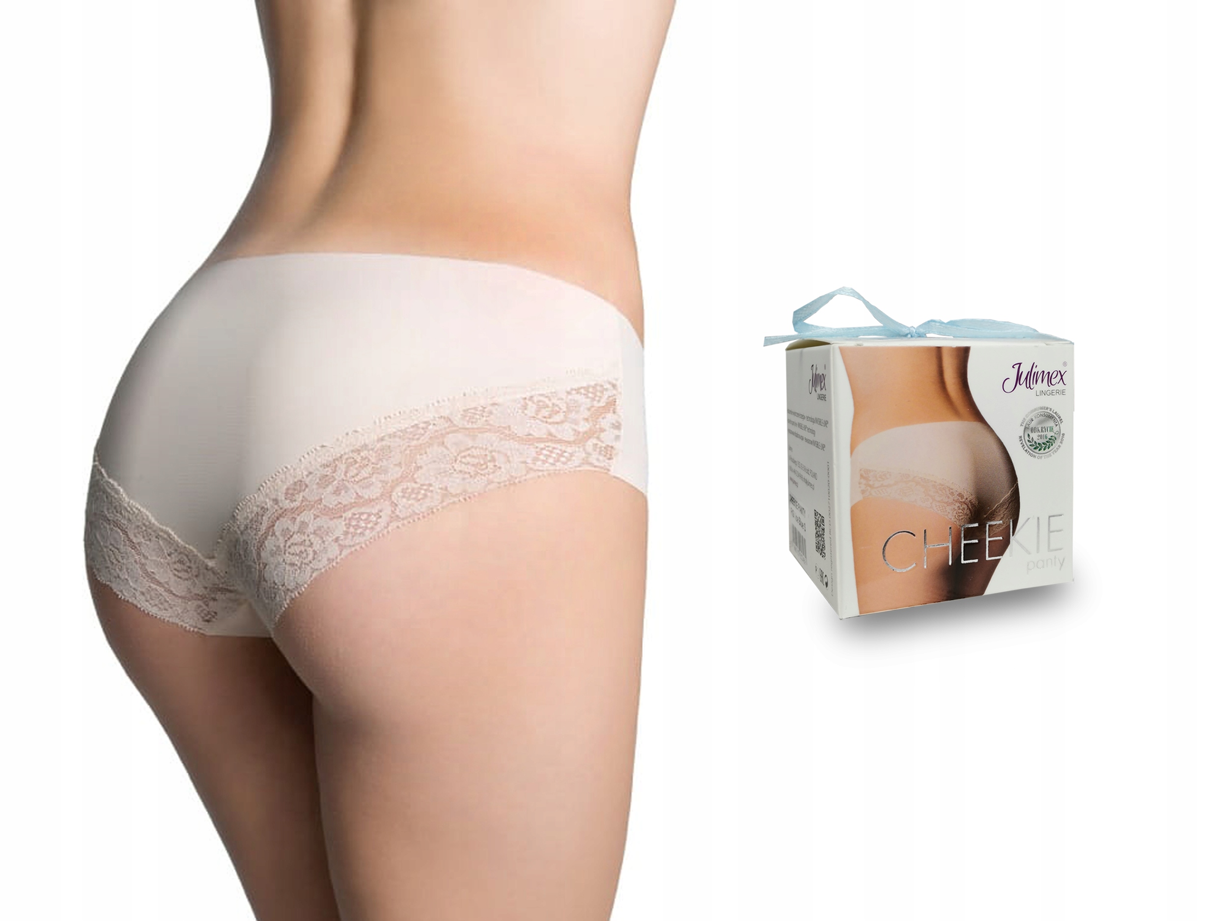 

Julimex Cheekie Bezszwowe Figi Classic Biały M