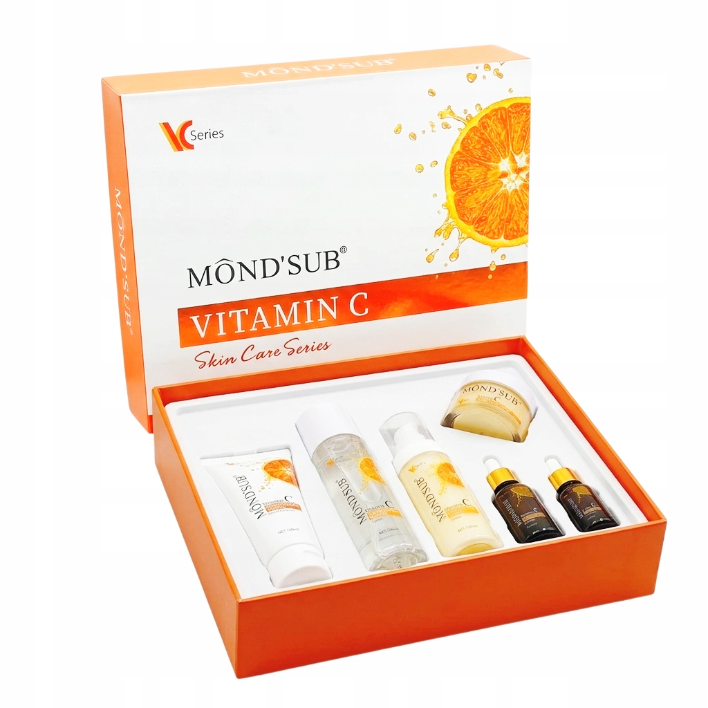 Zestaw kosmetyków z witaminą C do pielęgnacji twarzy Mond'sub