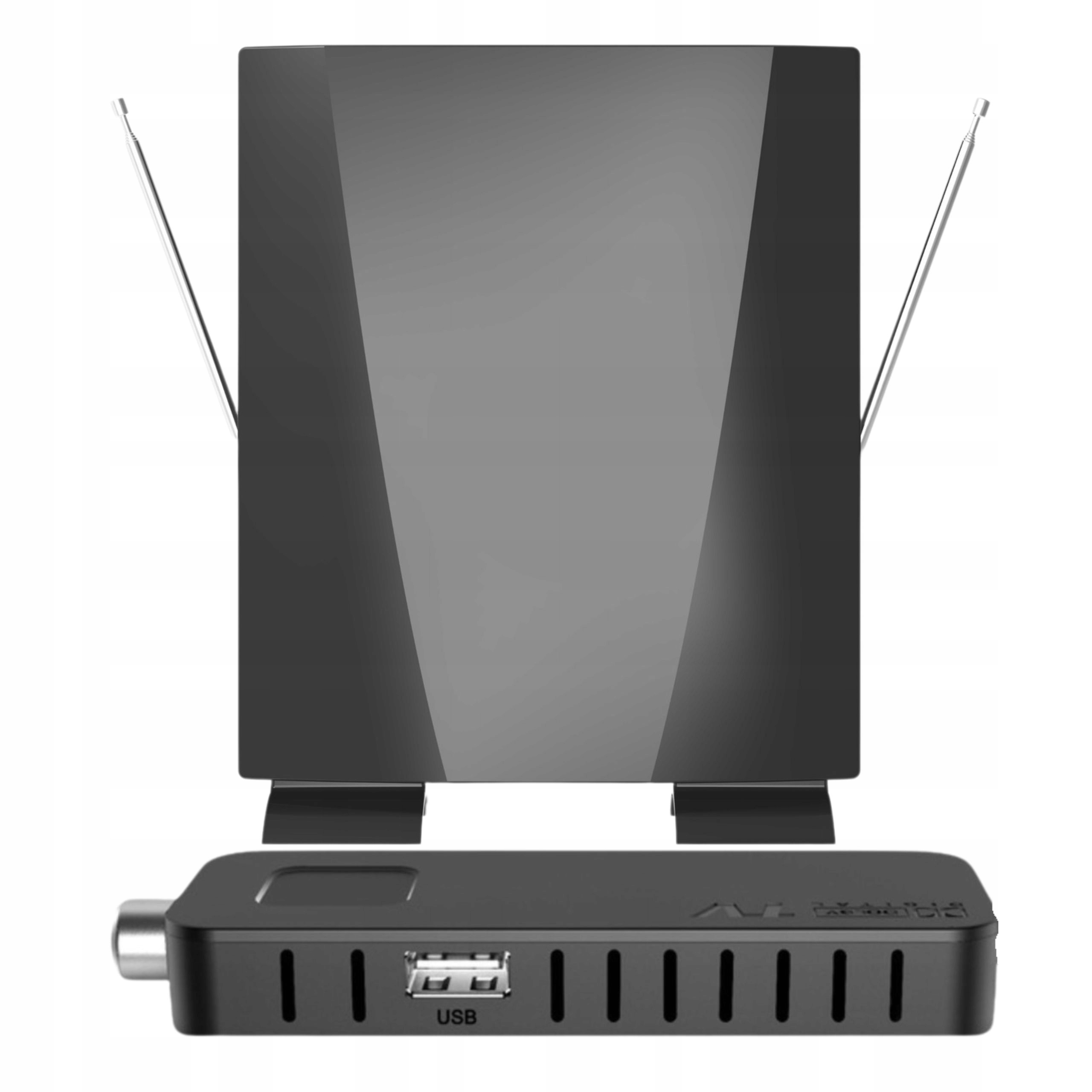 Tuner Dekodér DVB-T2TV Deko Tv Mini Anténa Pro Pozemní Tv DVBT2