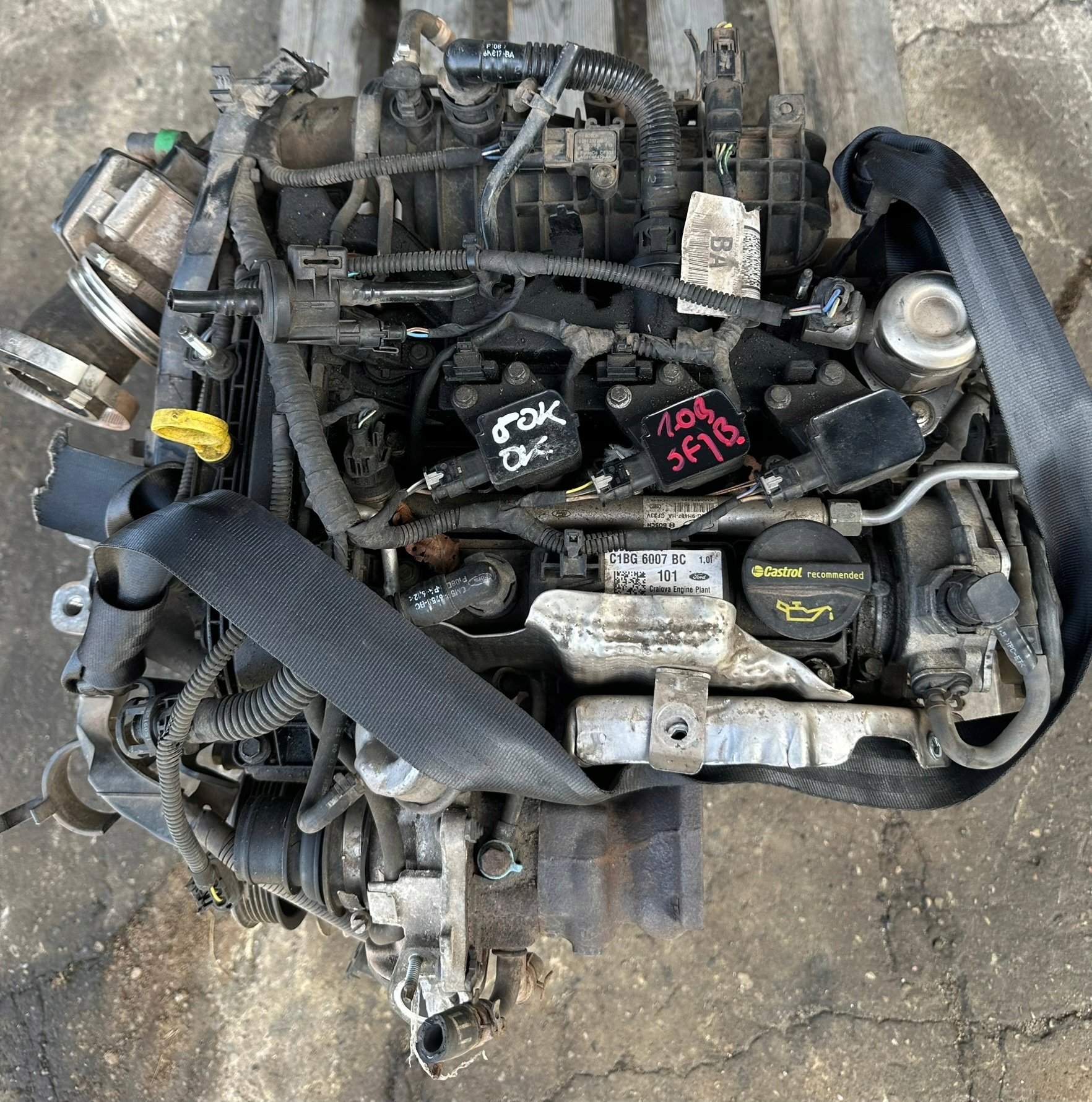 FORD FOCUS MK3 engine SFJB 1.0 ECOBOOST complete 80 TYS KM