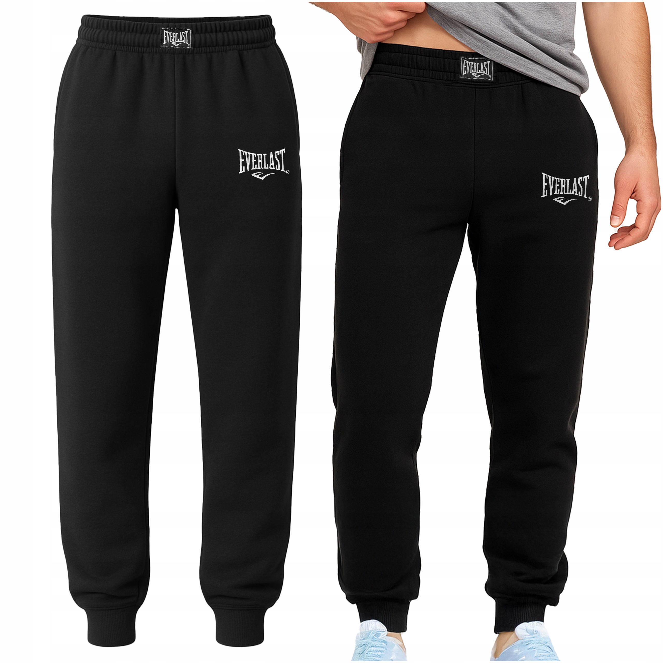 Everlast Spodnie Męskie Dresowe Bawełna Dresy Sportowe Logo Rozmiar M