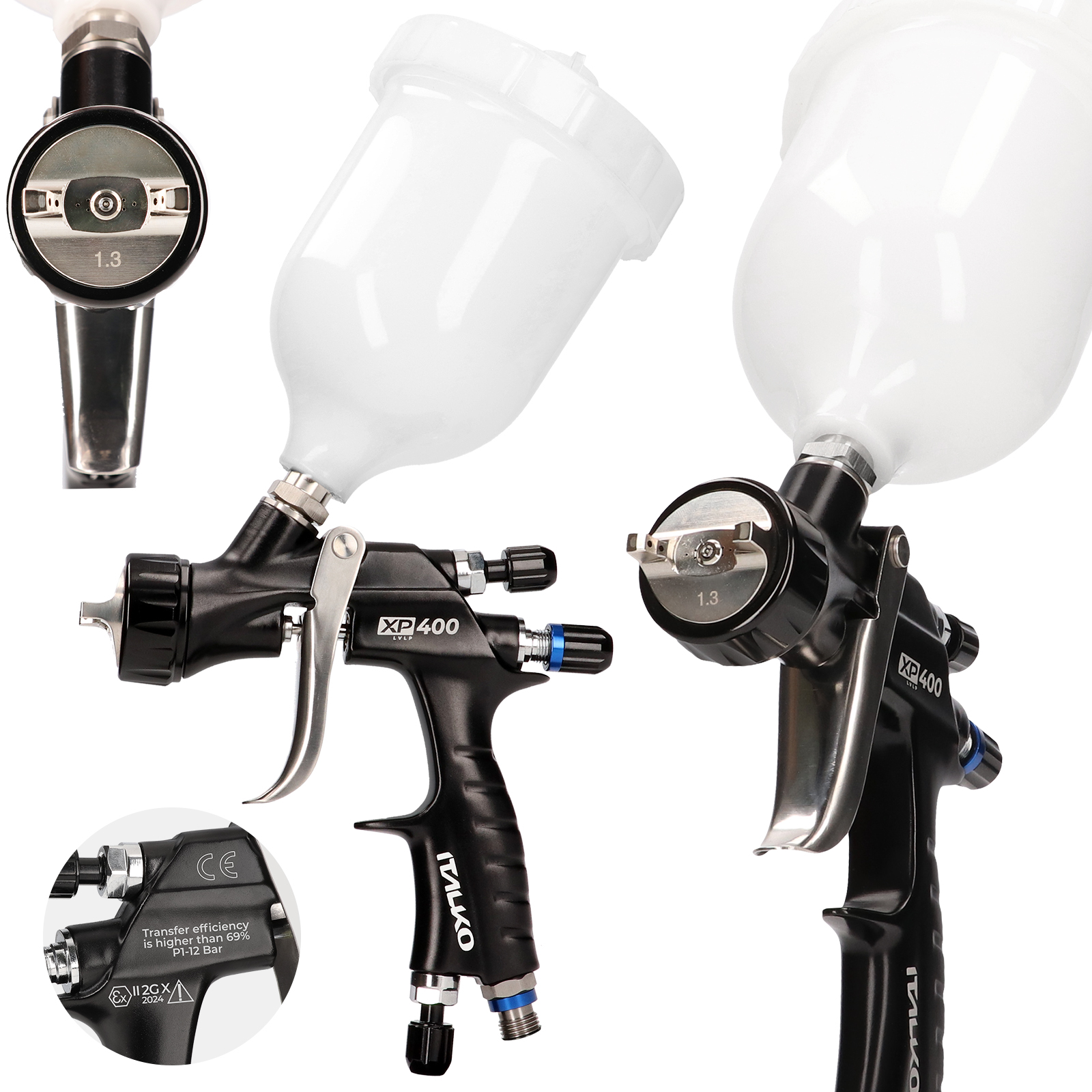 Lakovací Pistole Xp 400 Lvlp Tryska 1,3 MM Italko