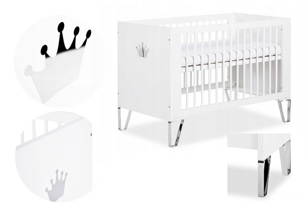 ŁÓŻECZKO DREWNIANE DZIECIĘCE NIEMOWLĘCE BLANKA 120X60 LITTLESY KLUPŚ