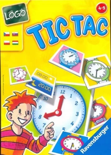 GRA TIC TAC LOGO RAVENSBURGER EDUKACYJNA ZEGAR Typ Podstawa
