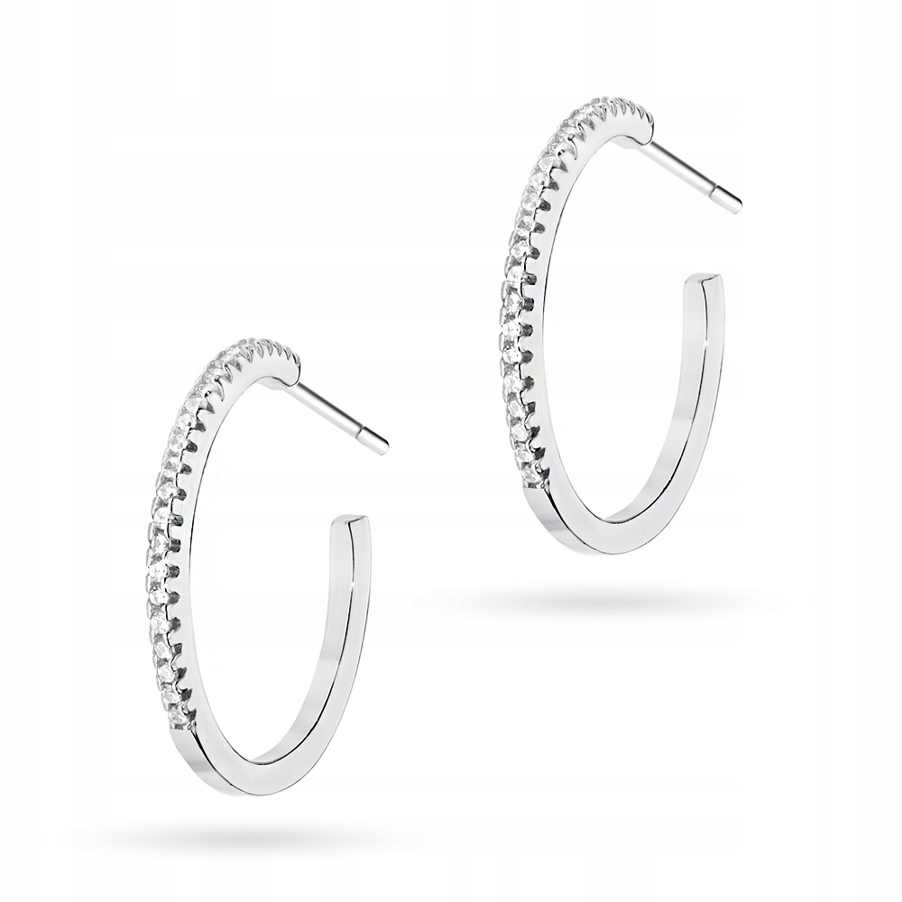 Stříbrné Náušnice ryzost 925 S Kubickými Zirkony Na Petýlku