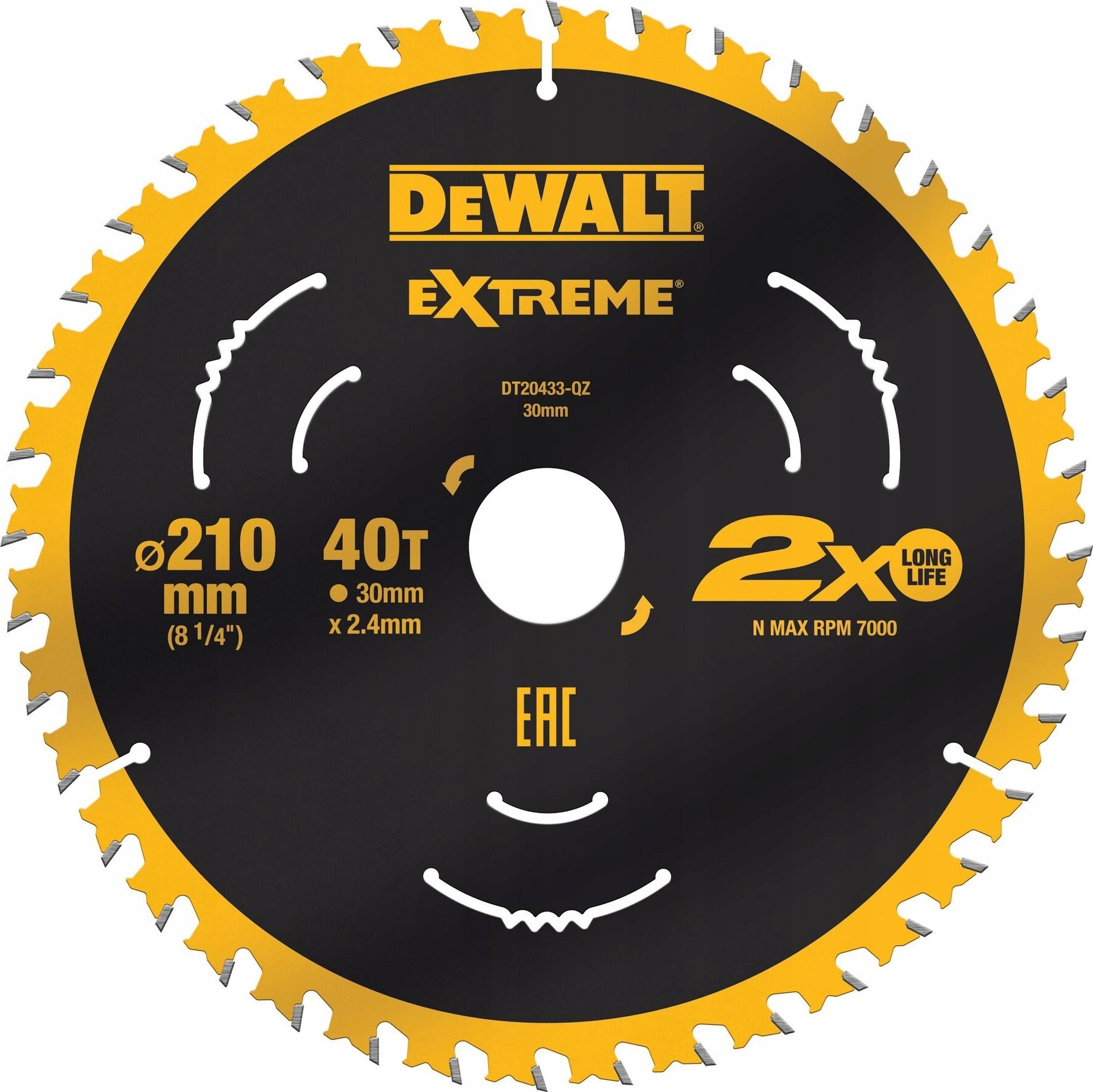 Dewalt Circular SAW.210x30mmx40z