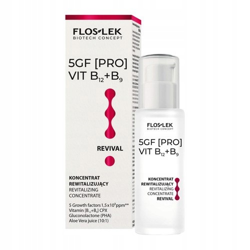 Flos-Lek Biotech Concept Revival 5GF Koncentrat do twarzy Vit B12B9 30 ml