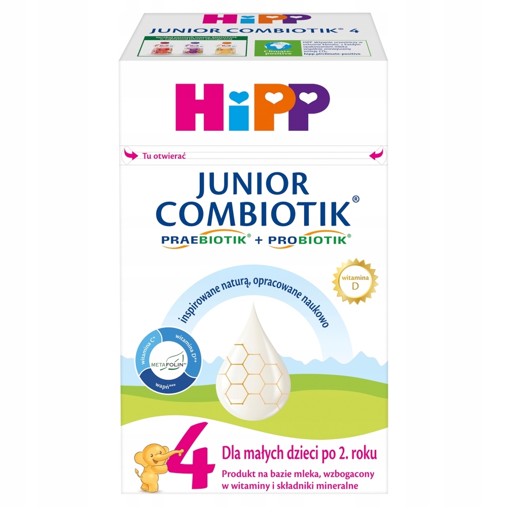 Mleko HiPP 4 JUNIOR COMBIOTIK 4x550 g EAN (GTIN) 4062300409927
