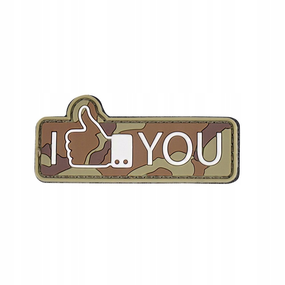 101 Inc. Naszywka 3D Pvc I Like You Woodland na rzep