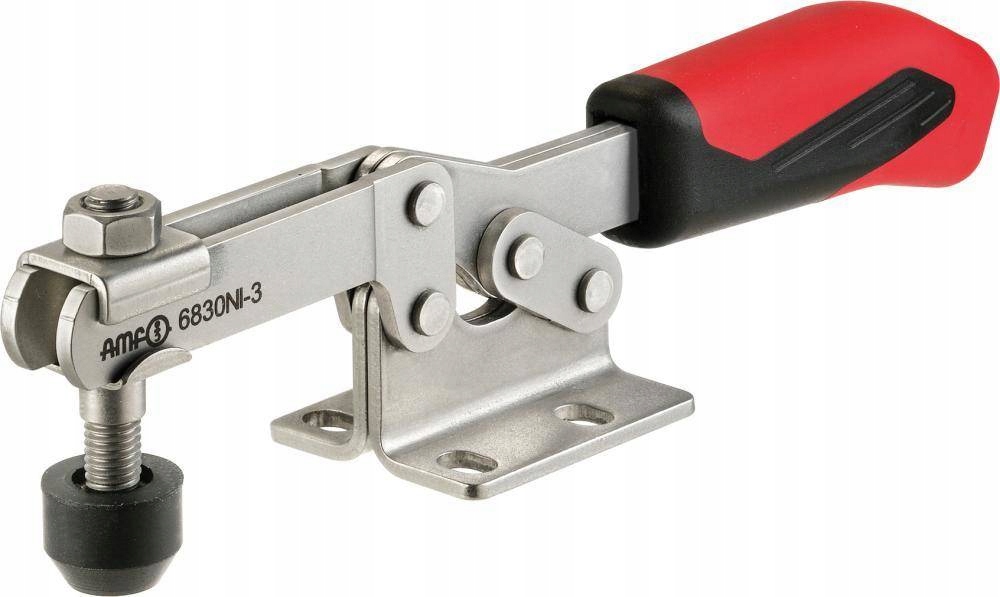 Rychloupínací horizontální přítlak 6830NI, ergonomická nerezová rukojeť Amf