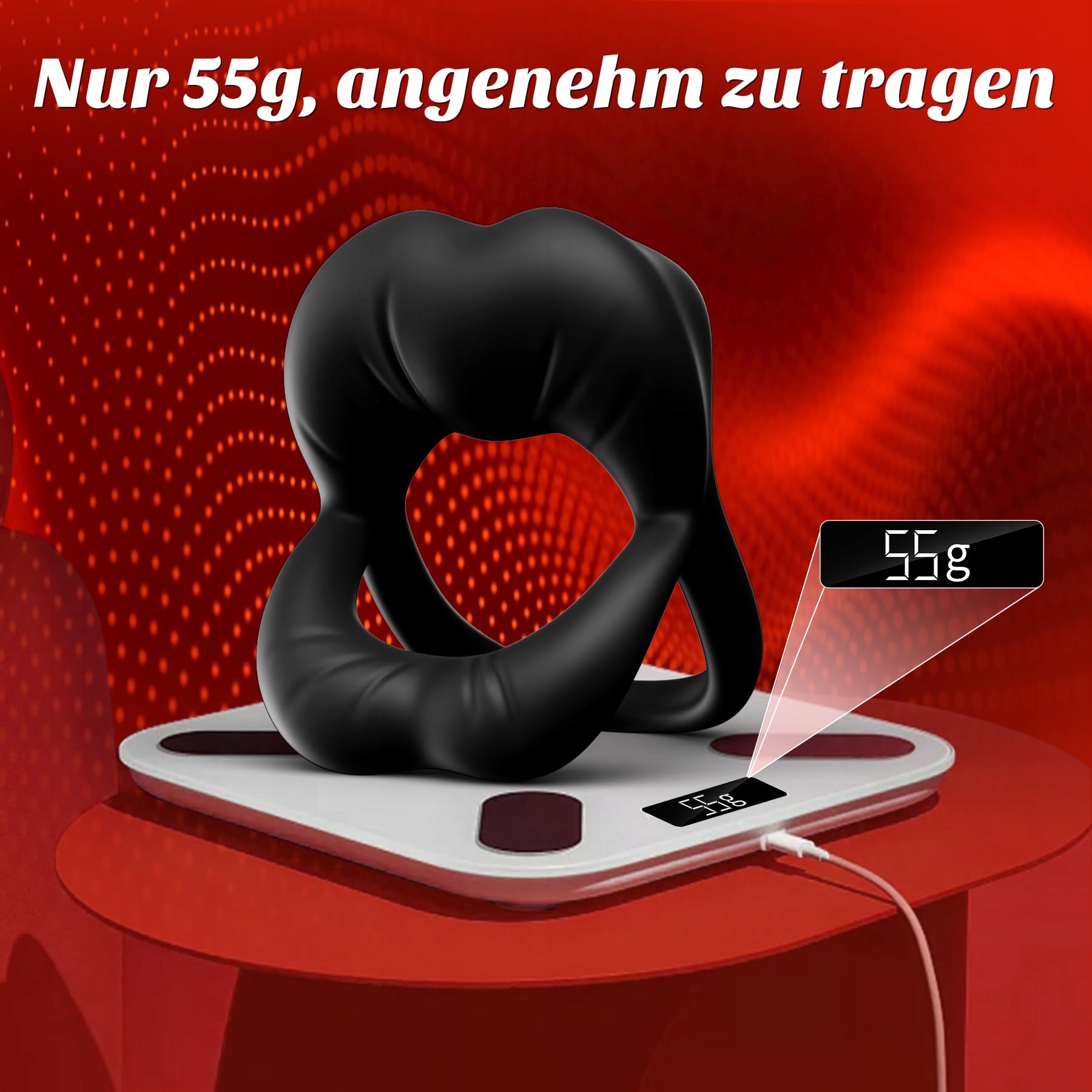 DUAL Wibrator Pierścień na Penisa z Stymulatorem dla Par 9 Wibracji — miniatura 7