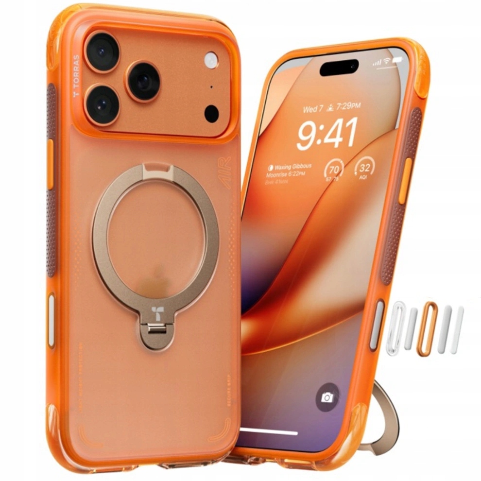 Puzdro na iPhone 17 Pro Torras Ostand Q3 Air MagSafe s podstavcom kryt
