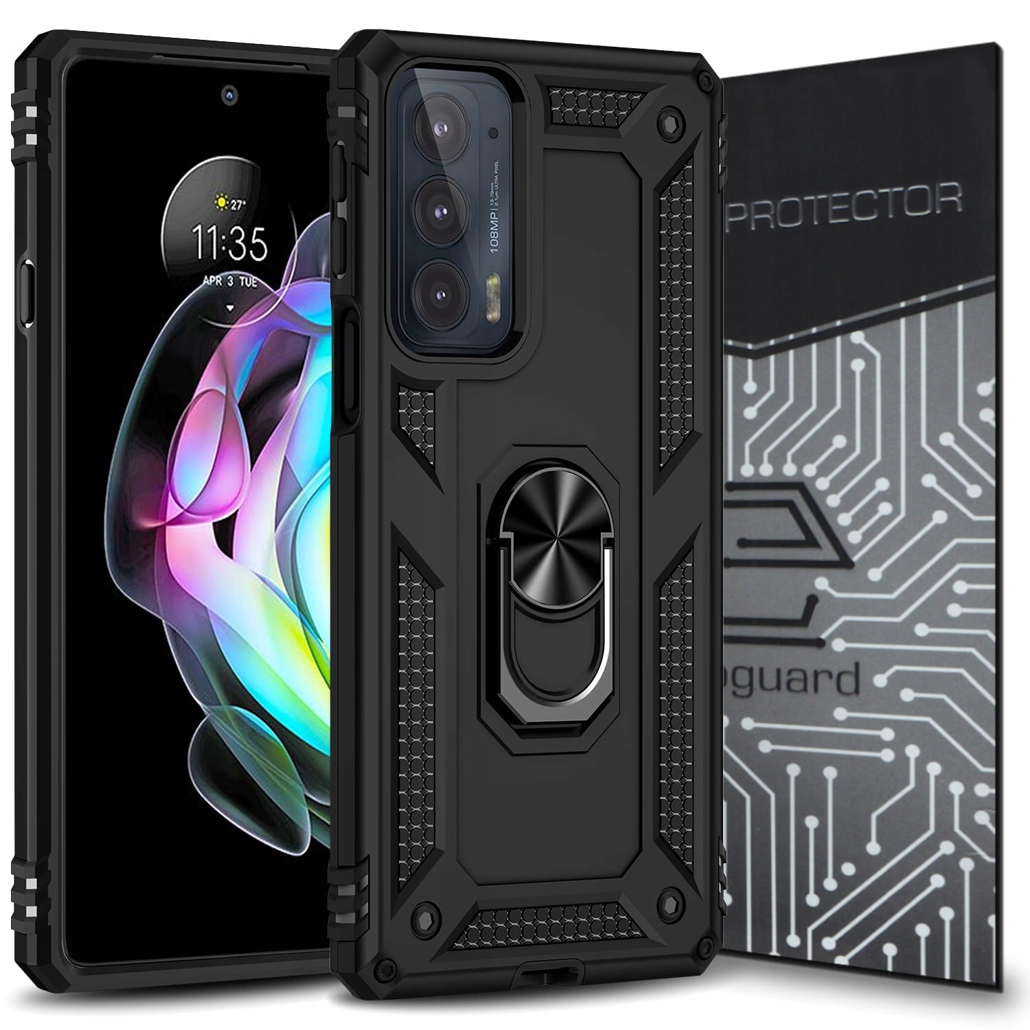 

Case Etui Pancerne+szkło do Motorola Moto Edge 20