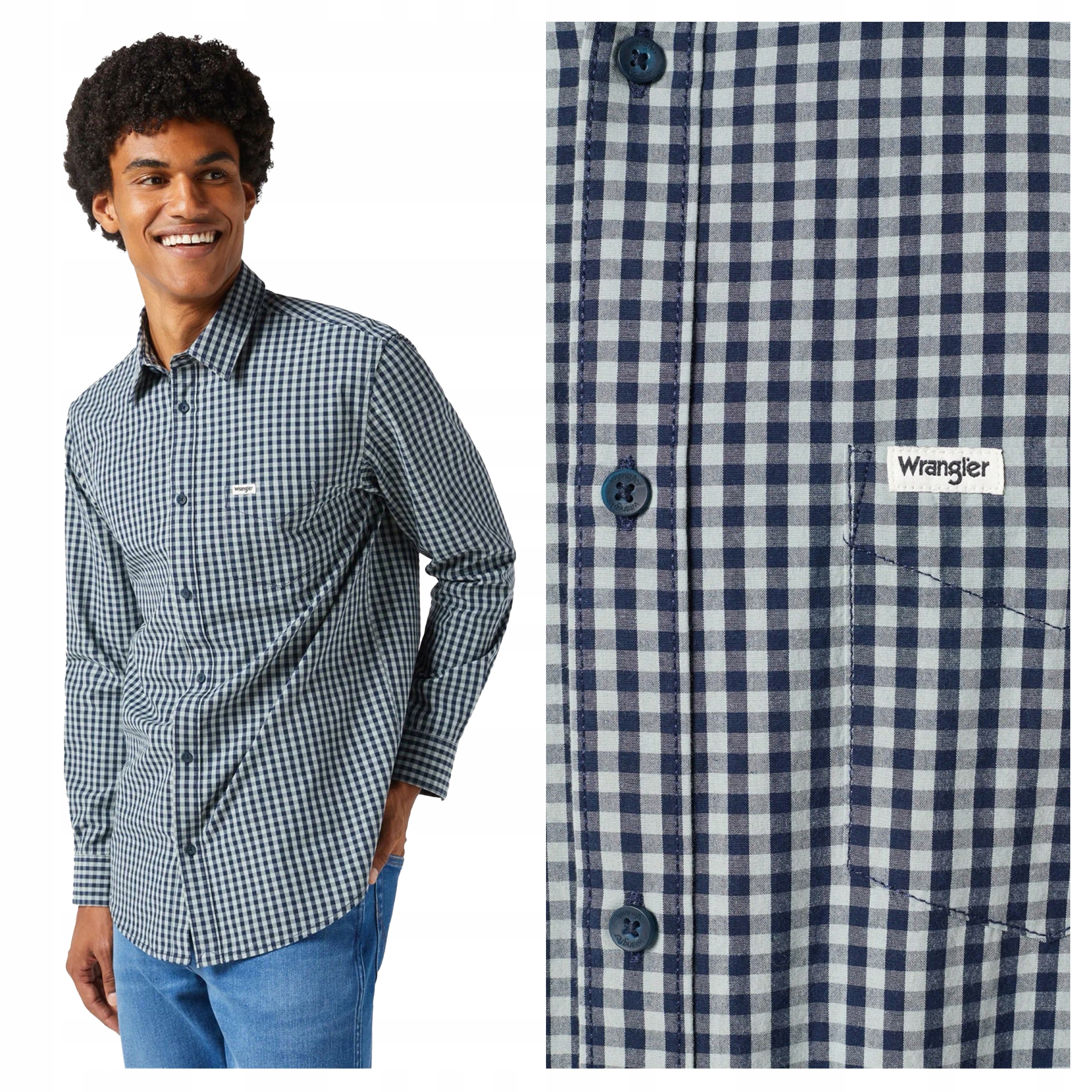 Wrangler Ls 1 Pkt Shirt M Pánská košile