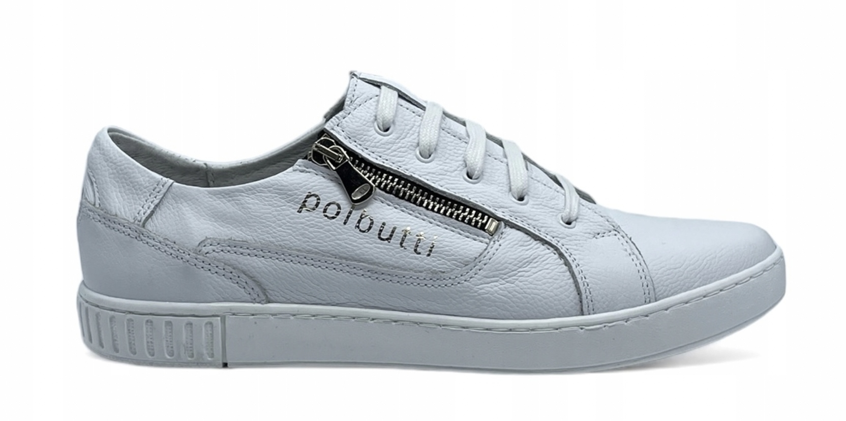 Bílé tenisky se zlatými ozdobami velikosti 43