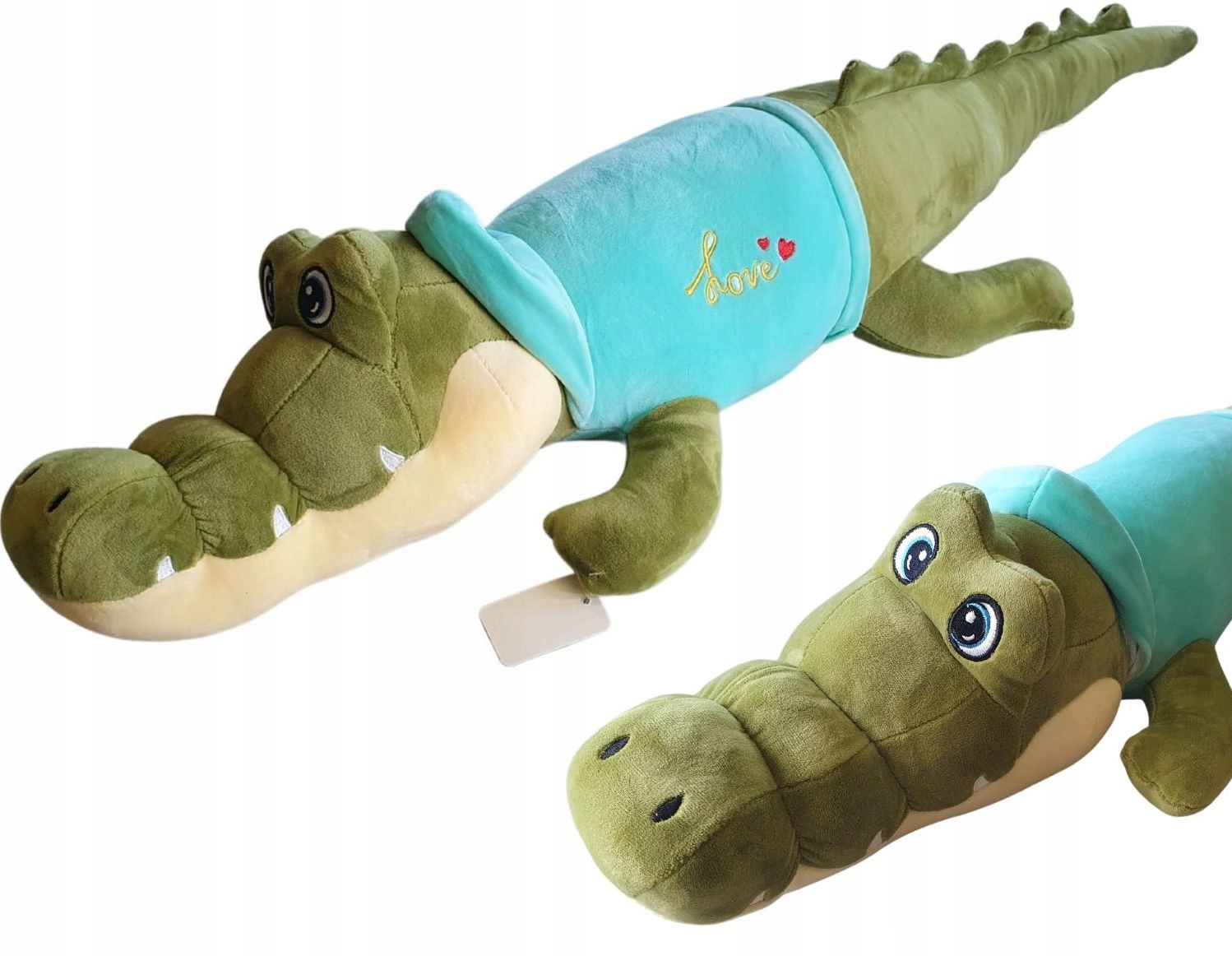 

Krokodyl Maskotka Poduszka Długa Wałek Pluszak 90c