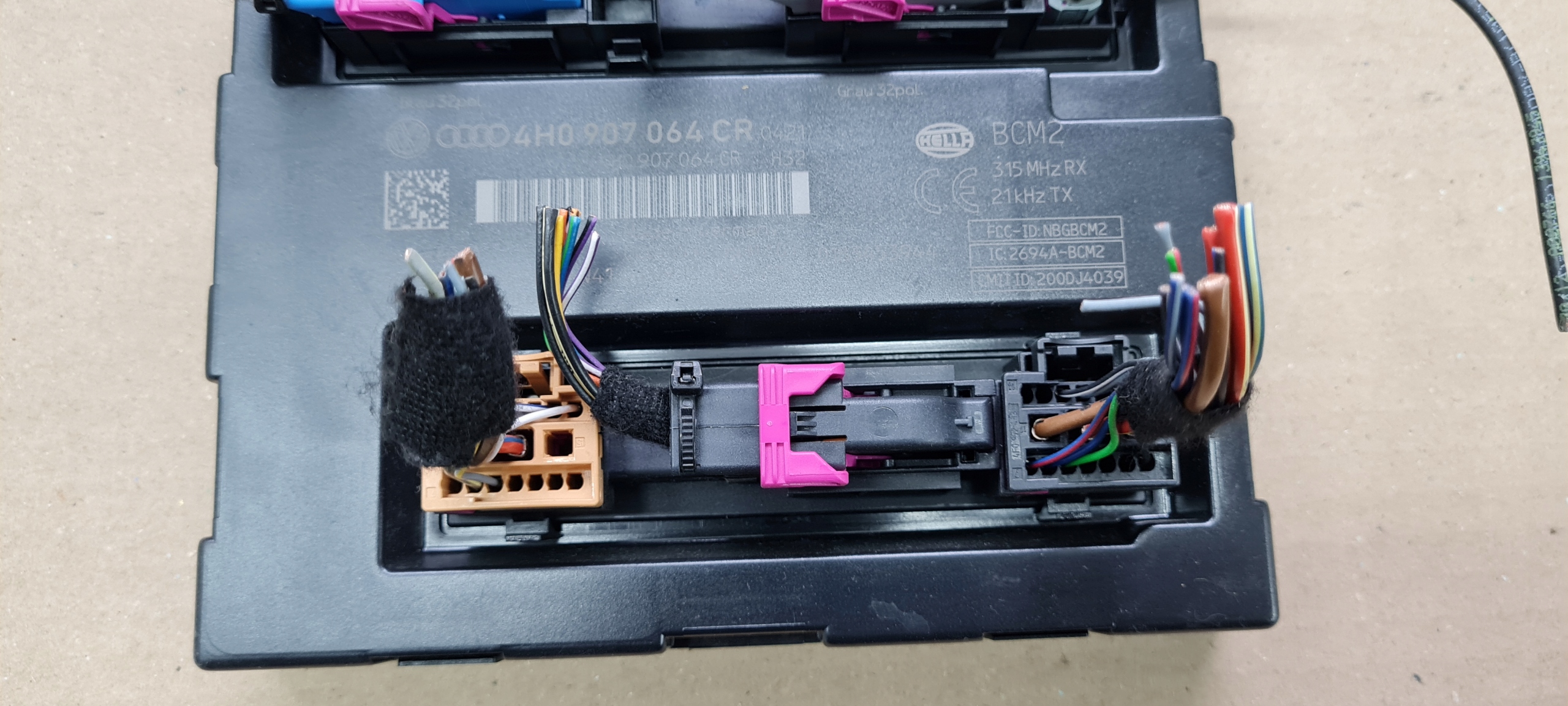A6 C7 4G control unit comfort control unit AUDI A7 4G A6 C7 4H0907064CR