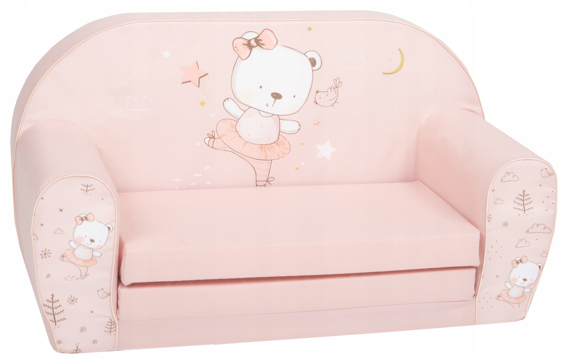Mini Sofa Różowy Miś