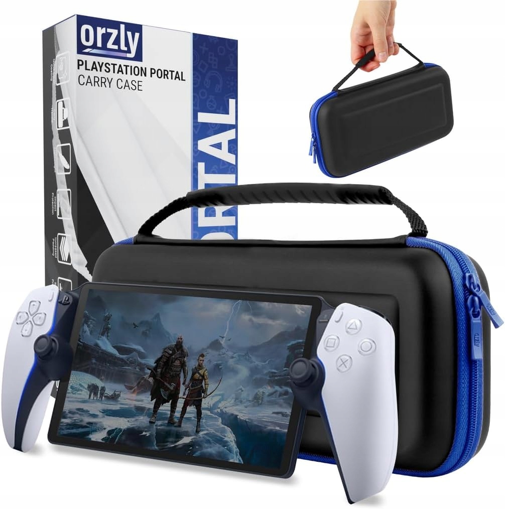 Etui case futerał pokrowiec na Play Station Portal PS5 czarny Orzly
