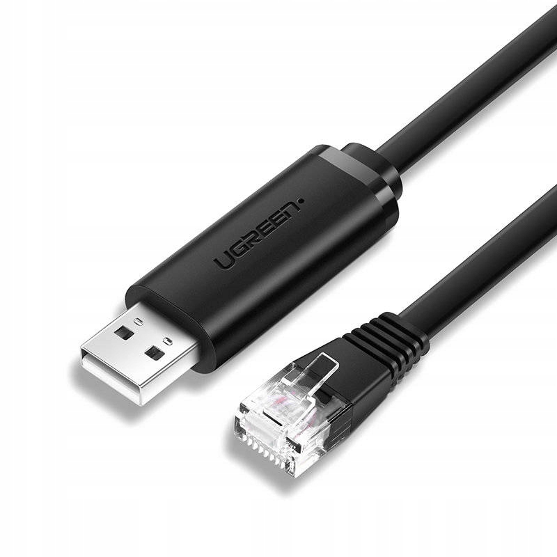 Ugreen kabel konsolowy Usb Ethernet RJ45 1,5m