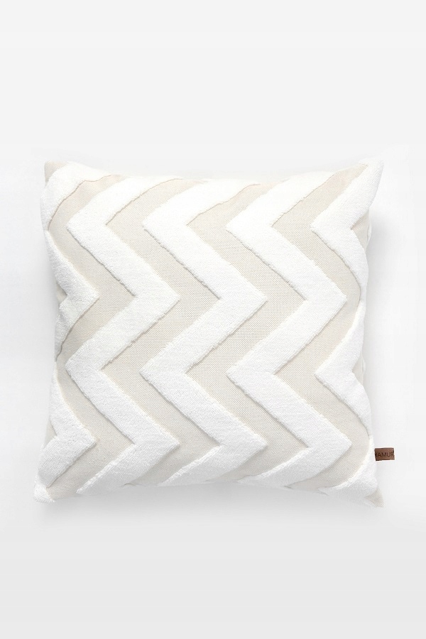 Kremowe Poszewki dekoracyjne 2szt. 45x45 boho ecru Długość 45 cm