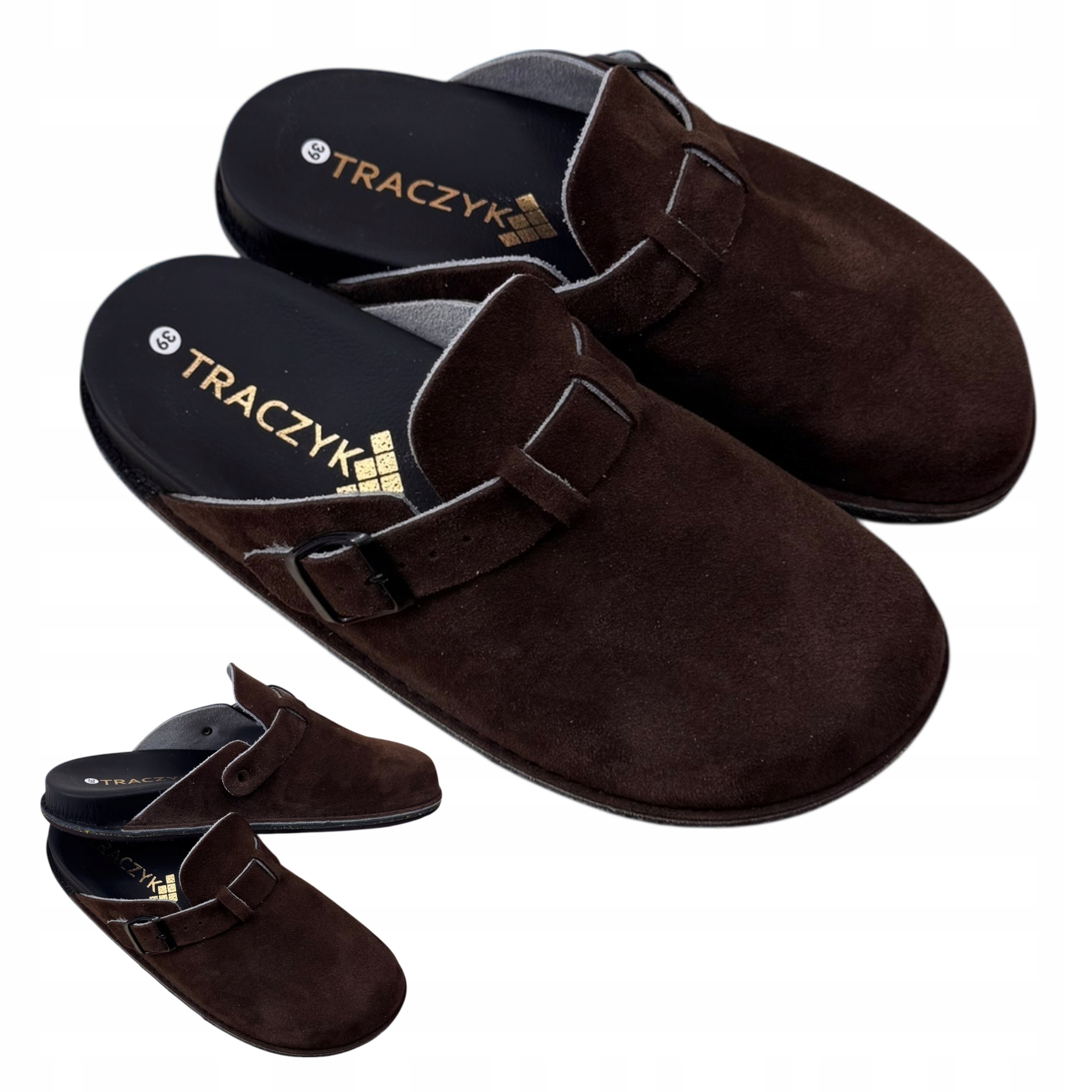 Pohodlné Nazouváky Traczyk Profilované Choco Ortopedické Přírodní Kůže vel. 41