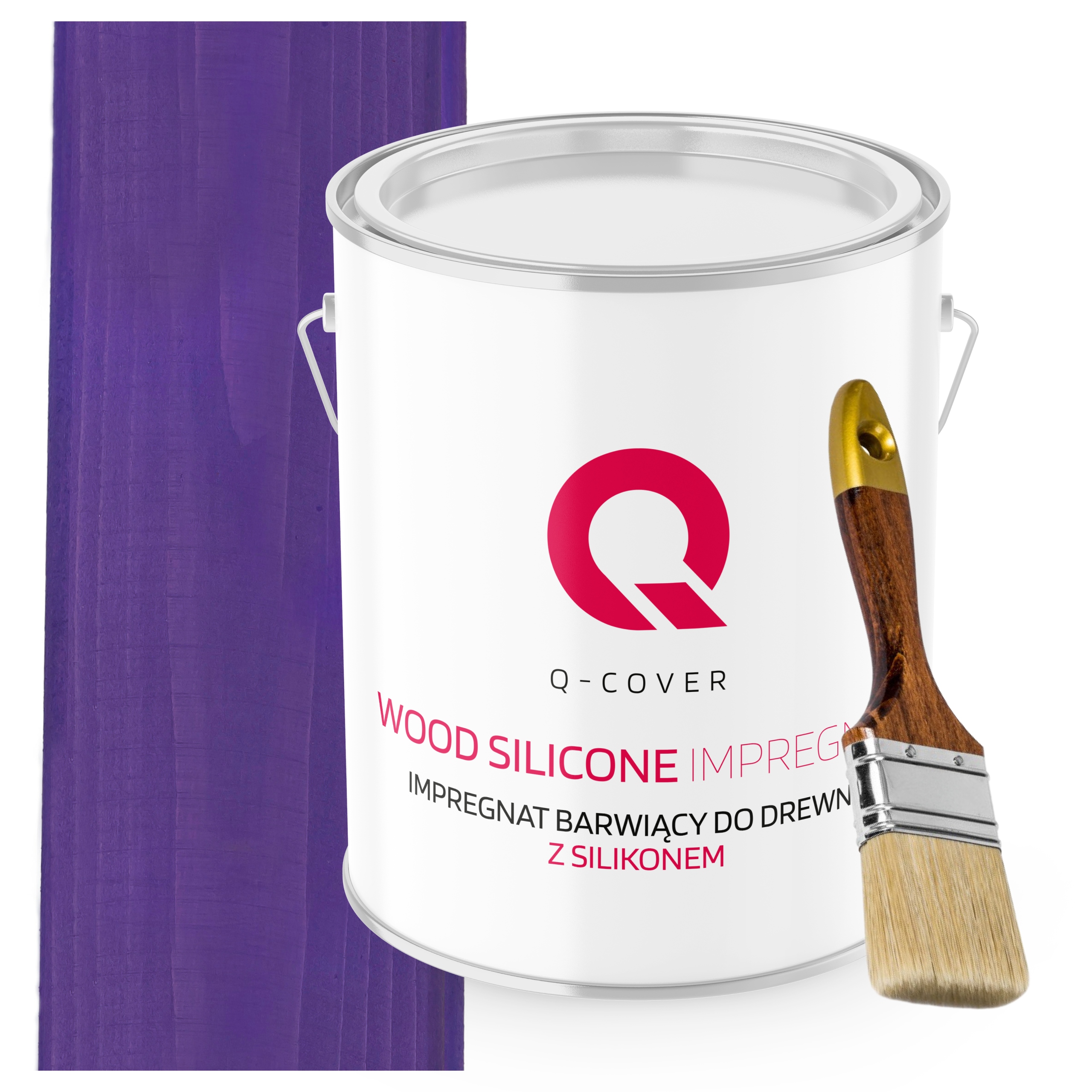 Impregnace Na Dřevo Barvící Se Silikonem Chron Trvalá Fialová 2,5L+BONUS