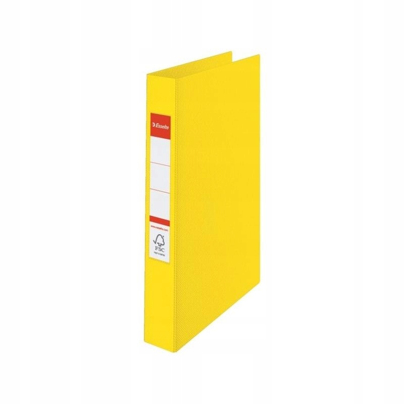 Segregator ESSELTE A4/4R/25/42 żółty 4 ringowy