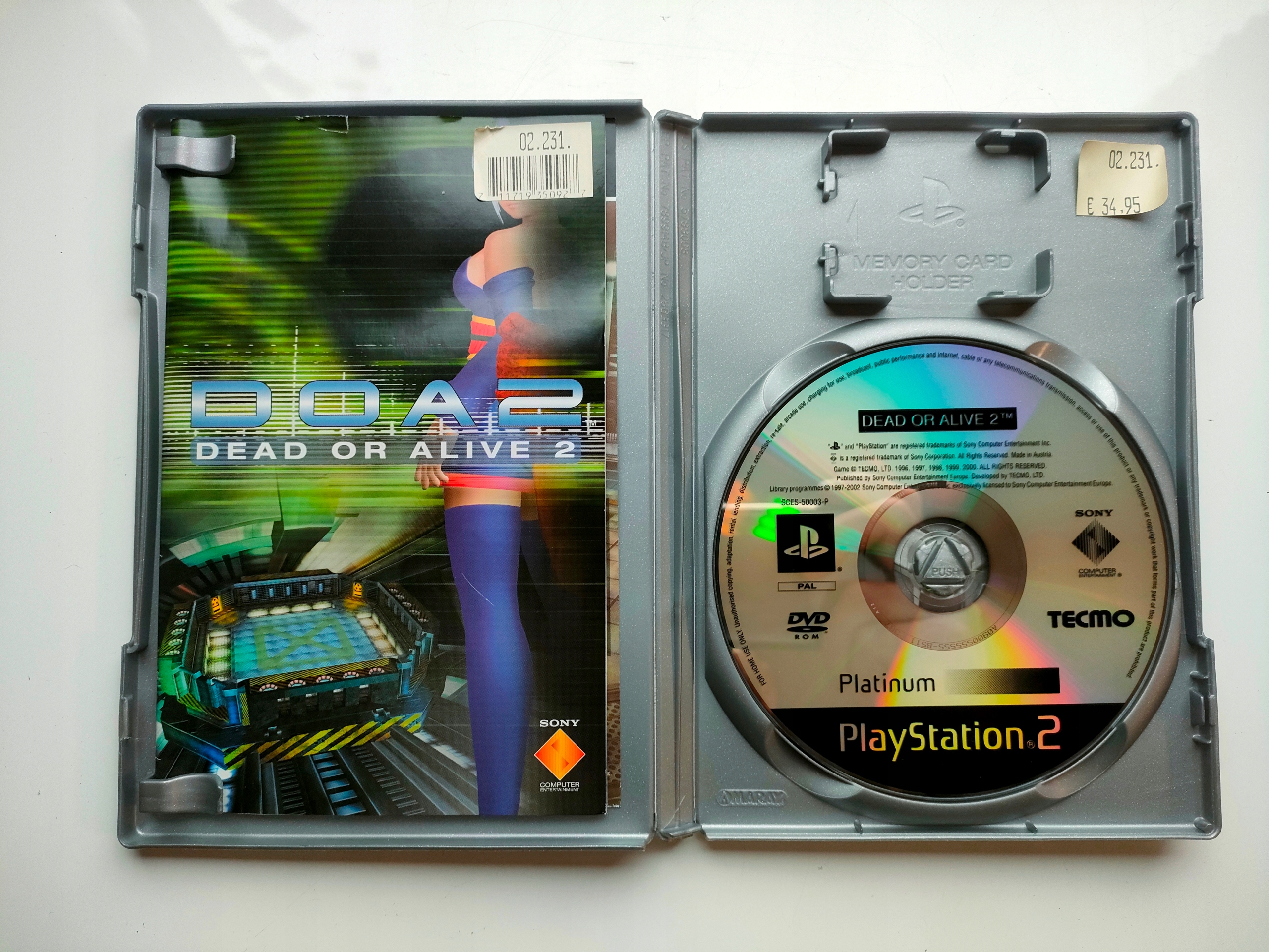 *** DOA 2 DEAD OR ALIVE 2 PLAYSTATION 2 PS2 *** EAN (GTIN) 0711719232025