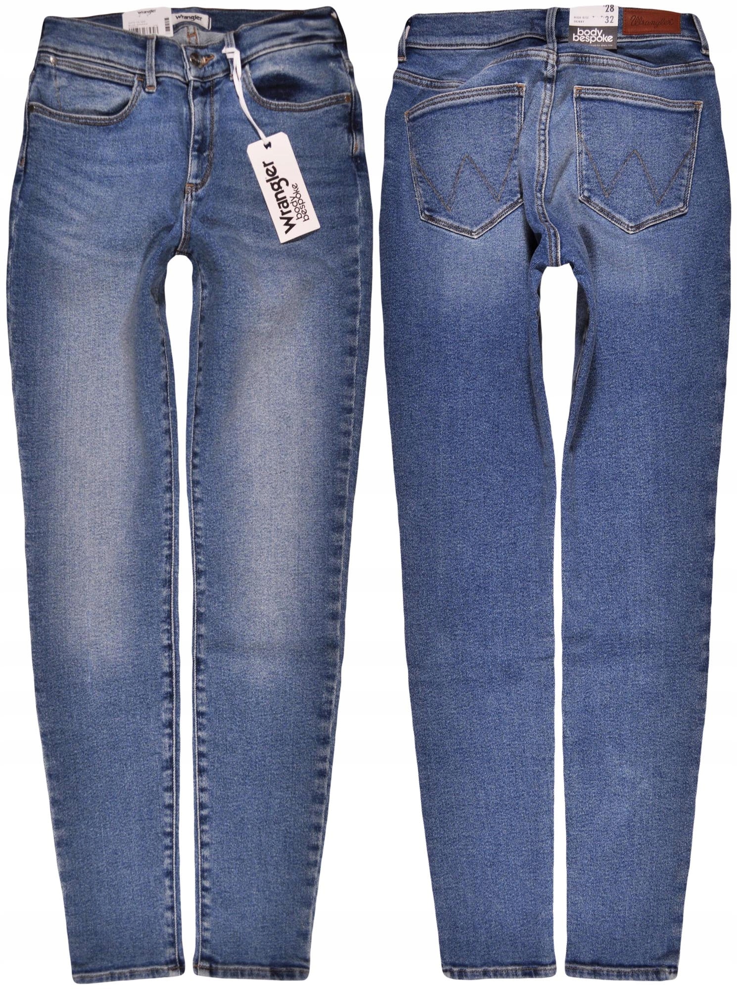 Wrangler kalhoty modré High Rise Skinny W25 L32
