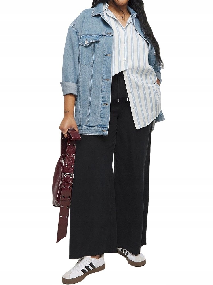 Tunika Plus Size Simplybe Fantastická Pruhovaná Košile Bavlna SB31 48