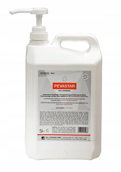 Bozp Pasta Na Umývanie Rúk Pevastar Karnister 5 Litrov Pumpička