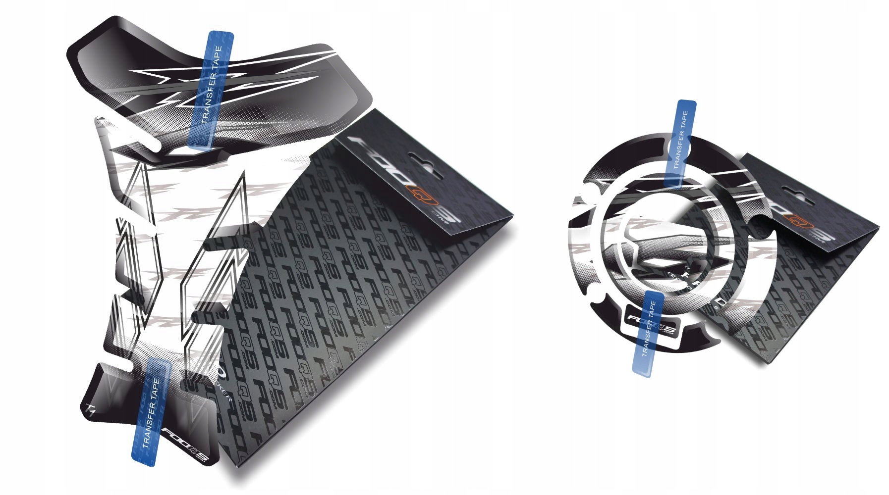 Tank-pad Cap-pad od společnosti Fooqs pro Yamaha FZ-6 Bílý